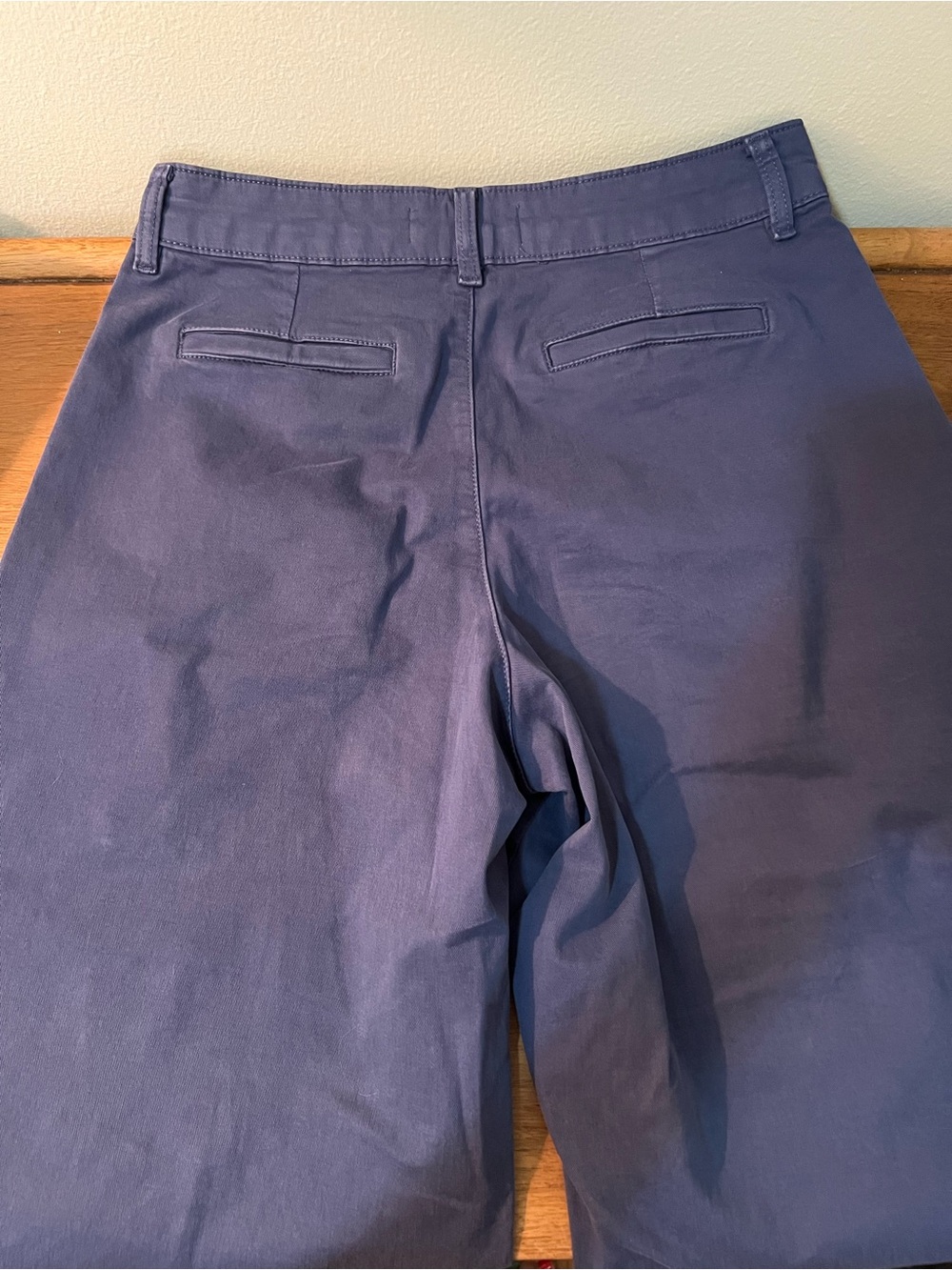 Everlane Blue Casual 100% cotton Trousers size 2 - Picture 6 of 10